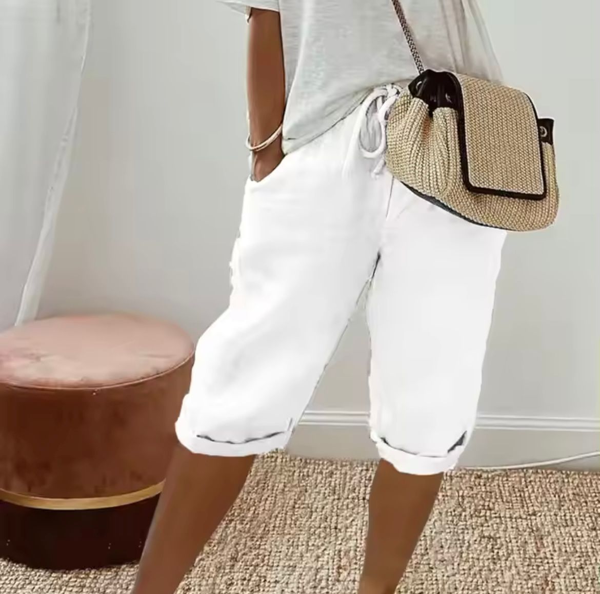 Women's Drawstring Walking Shorts