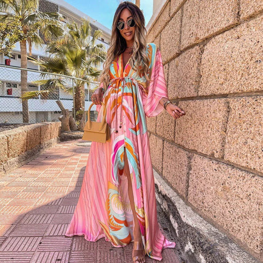 Women's Graphic Print Maxi Dress
