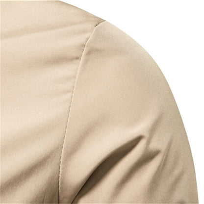 Bomber Jacket | Striped Trim Zip Front