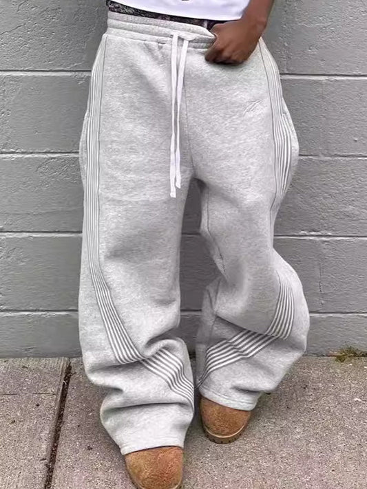 Oversized Sweatpants | Drawstring Waist Wide Leg