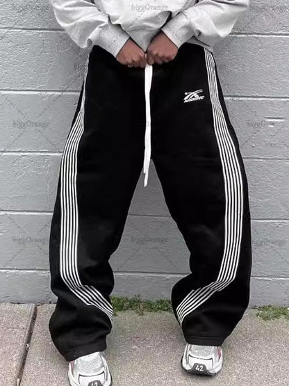 Oversized Sweatpants | Drawstring Waist Wide Leg