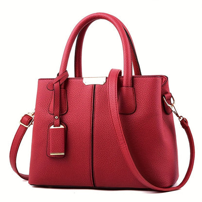 Work Handbag | Structured Shoulder Bag with Strap Detail