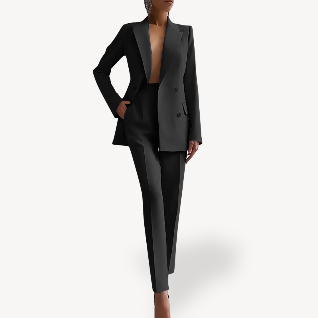 Women's High Waist Co ord Suit Set