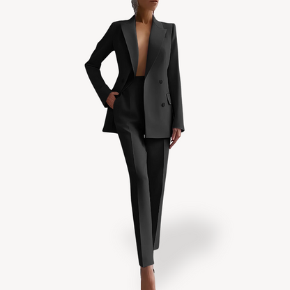 Women's High Waist Co ord Suit Set