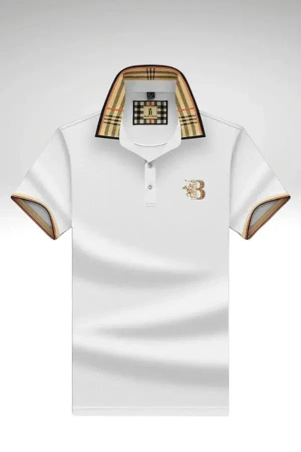 Briston Polo Shirt | Men's Checked Collar