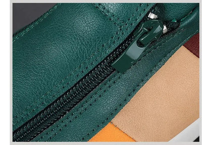 Men’s Panelled Zip-Front Trainers
