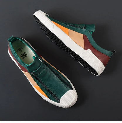 Men’s Panelled Zip-Front Trainers