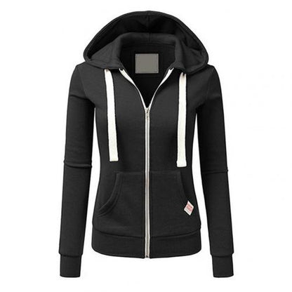 Zip Up Hoodie | Slim Fit with Drawstring Hood