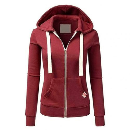 Zip Up Hoodie | Slim Fit with Drawstring Hood
