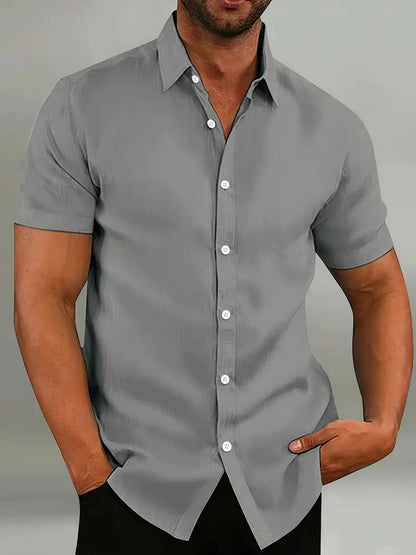 Men's Short Sleeve Casual Shirt