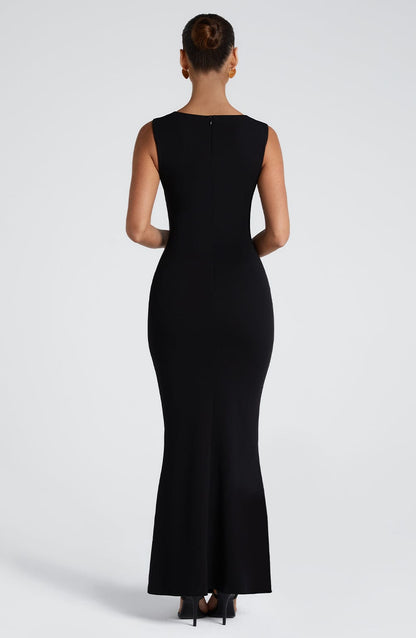 Women’s Square Neck Bodycon Maxi Dress | Formal Evening