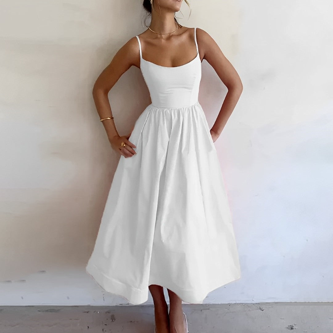 Women's Strappy Shoulder Summer Dress