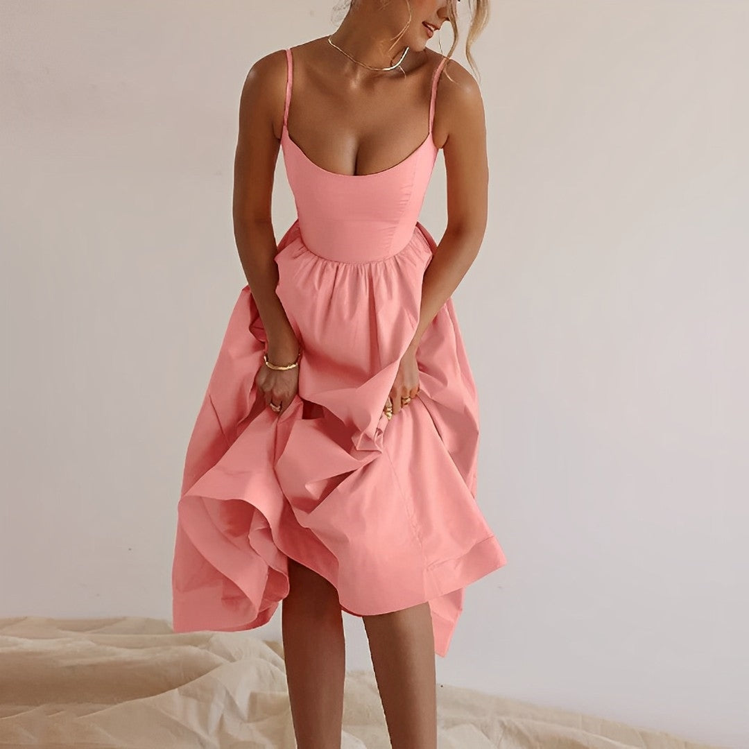 Women's Strappy Shoulder Summer Dress