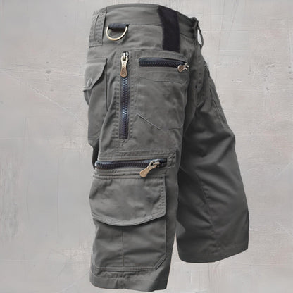 Cargo Shorts Men's Zip Pockets