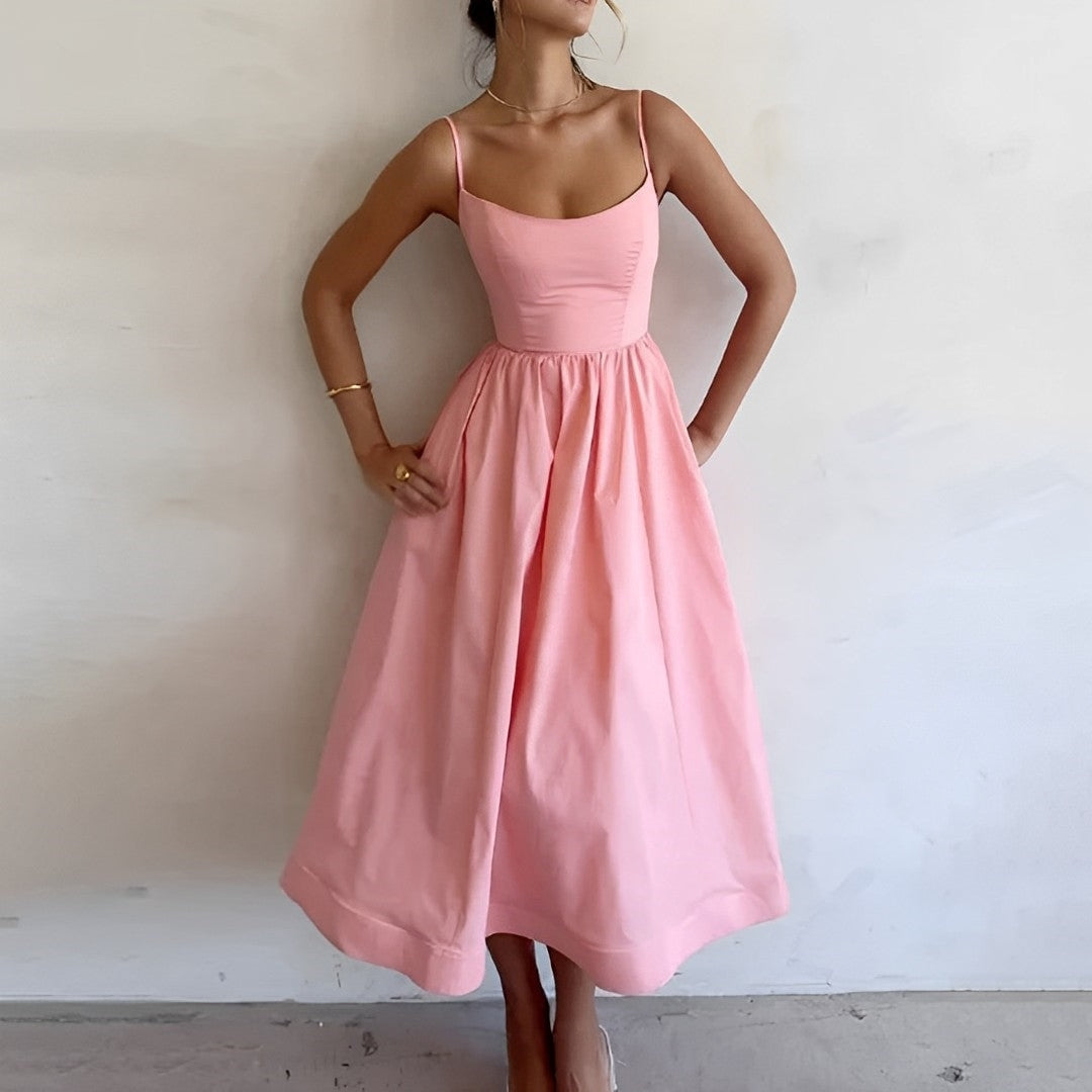Women's Strappy Shoulder Summer Dress