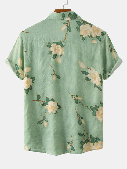 Men's Floral Short Sleeve Shirt