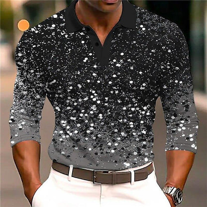 Long Sleeve Polo Shirt | Slim Fit Party Style