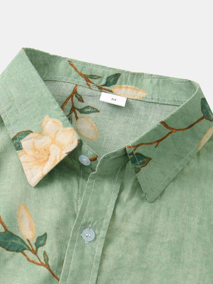 Men's Floral Short Sleeve Shirt