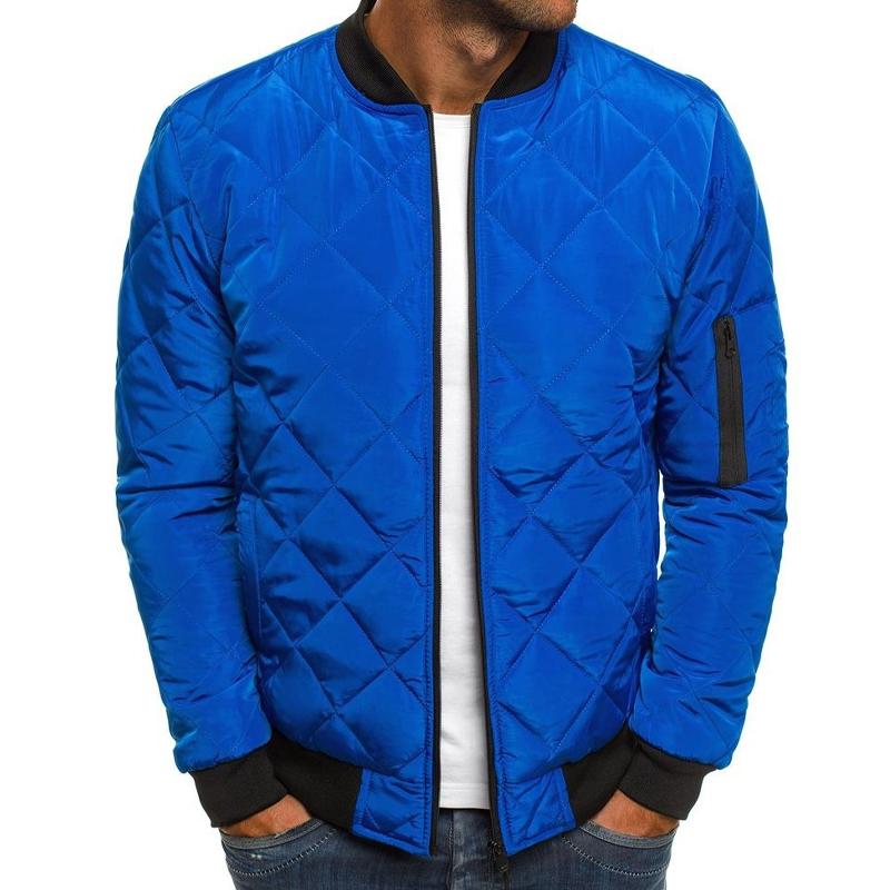 Quilted Bomber Jacket | Zip Front Classic Fit