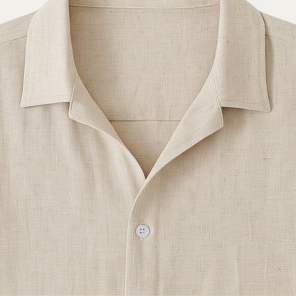 Men’s Two-Piece Linen Shirt & Trousers Set
