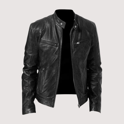 Men's Classic Genuine Leather Jacket Hero