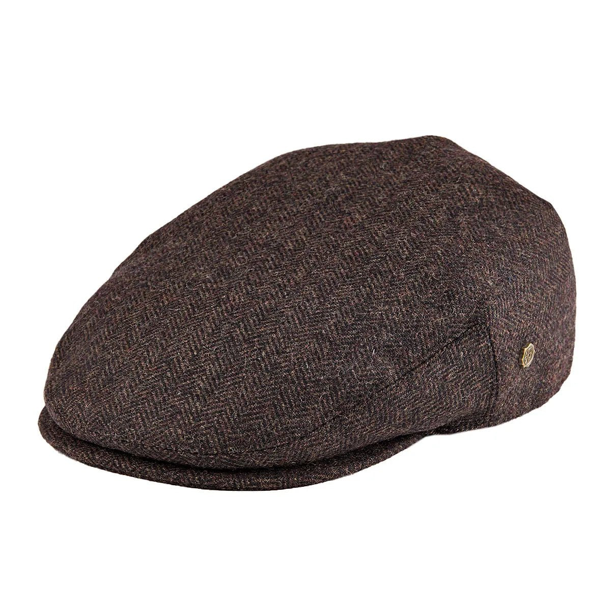 Men's Classic Herringbone Flat Cap Back