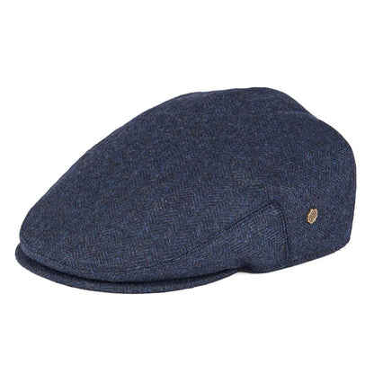Men's Classic Herringbone Flat Cap Side