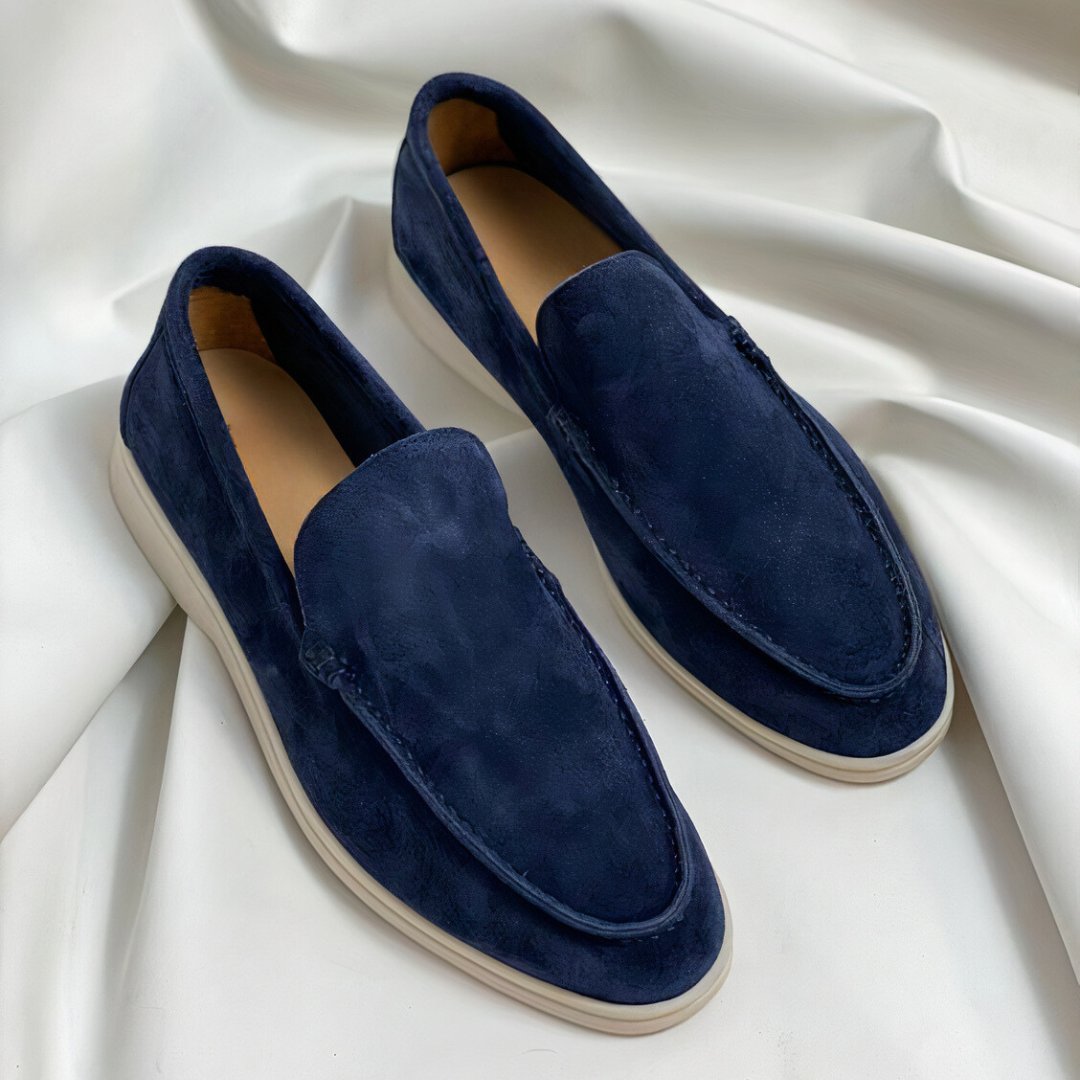 Men's Comfortable Everyday Loafers with Classic Sole Back