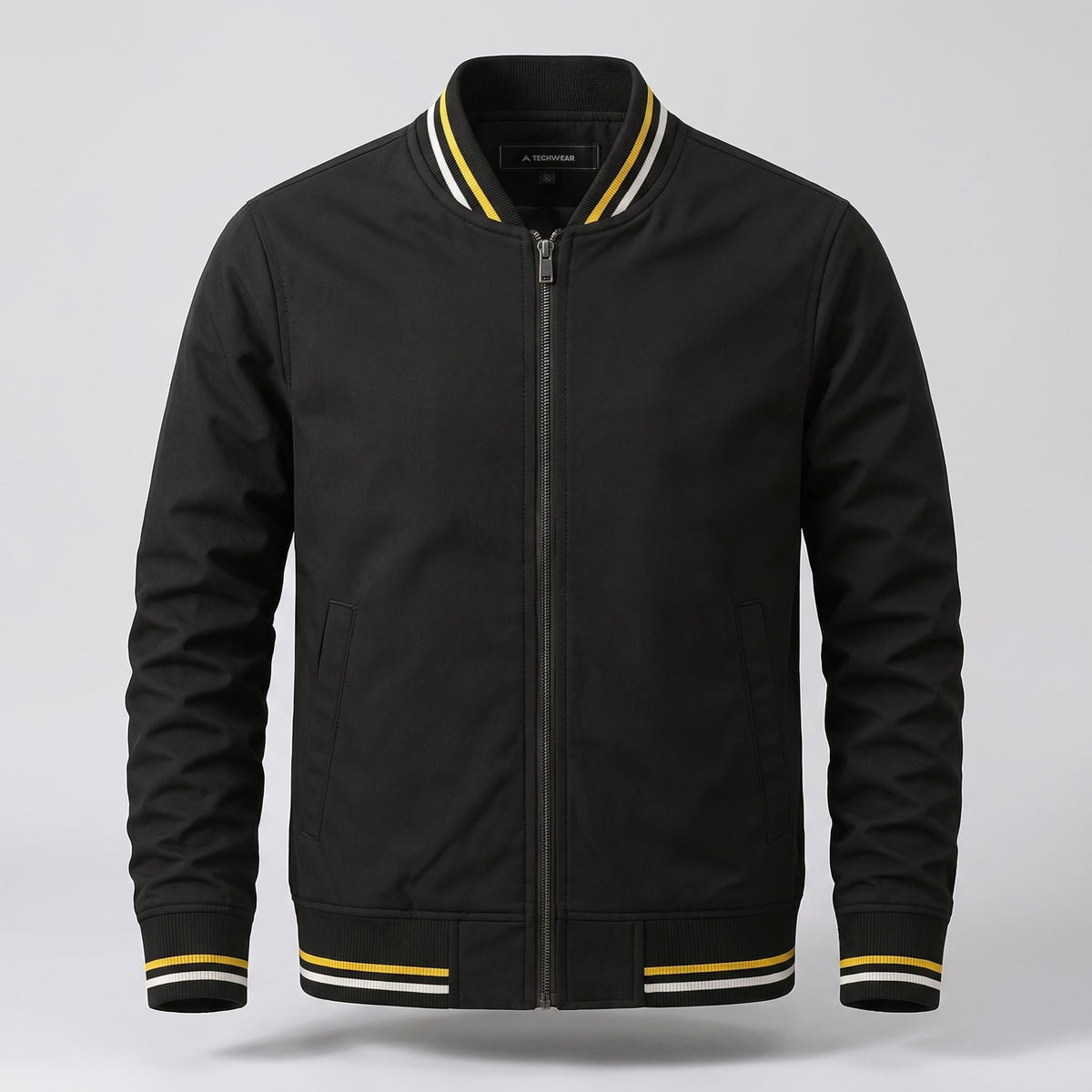 Men's Cotton Blend Parker Jacket with Ribbed Trim Alternate