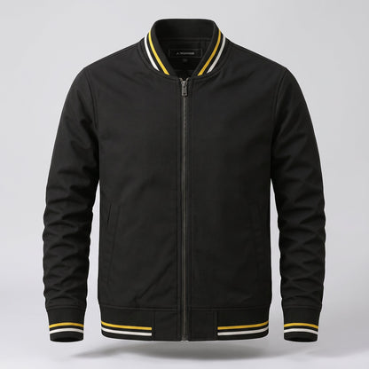 Men's Cotton Blend Parker Jacket with Ribbed Trim Alternate