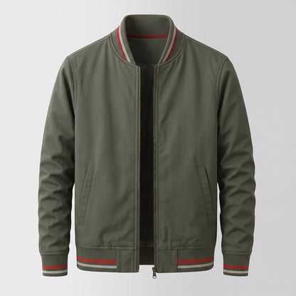Men's Cotton Blend Parker Jacket with Ribbed Trim Lifestyle