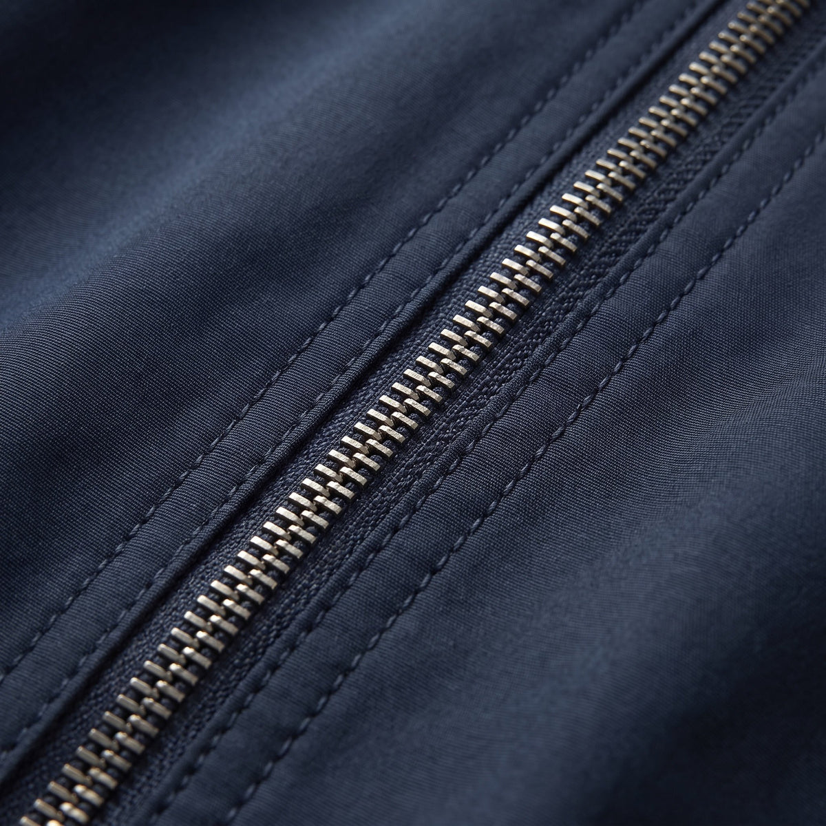Men's Cotton Blend Parker Jacket with Ribbed Trim Side