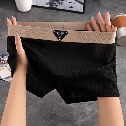 Men's Cotton Waffle Knit Boxer Briefs Side