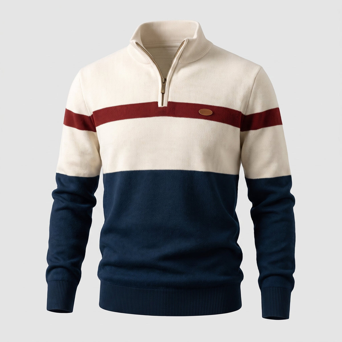 Men's Heritage Quarter-Zip Cotton Pullover Back
