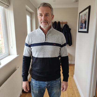 Men's Heritage Quarter-Zip Cotton Pullover Front