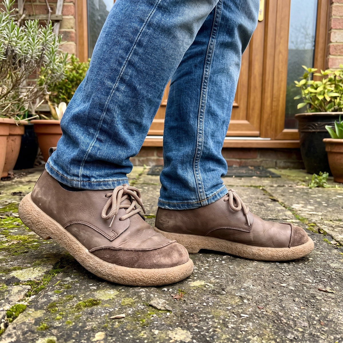 Men's Heritage Sneaker | Leather Suede with Crepe Sole Side