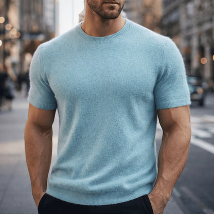 Men's Lightweight Cashmere Tee Side