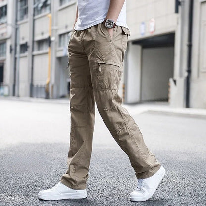 Men's Relaxed Fit Cargo Pants with Stretch Fabric Lifestyle