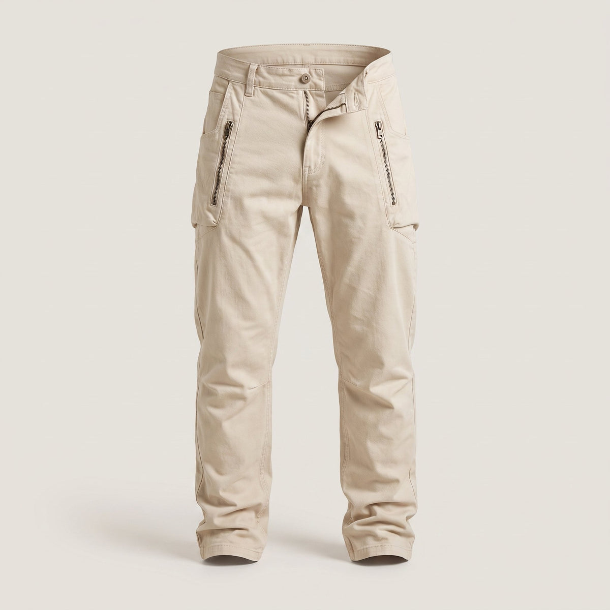 Men's Slim Fit Cotton Cargo Pants Back