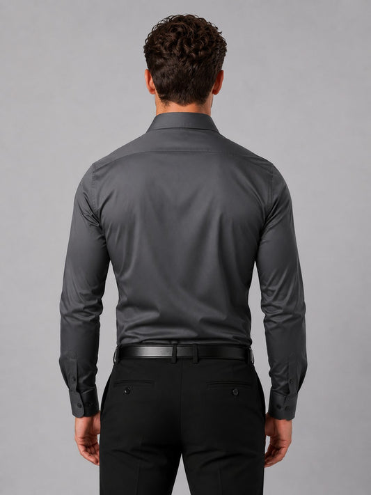 Men's Slim Fit Dress Shirt | Long Sleeve Smart Formal Front