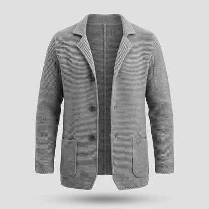 Men's Slim Fit Knitwear Cardigan with Button Front Back