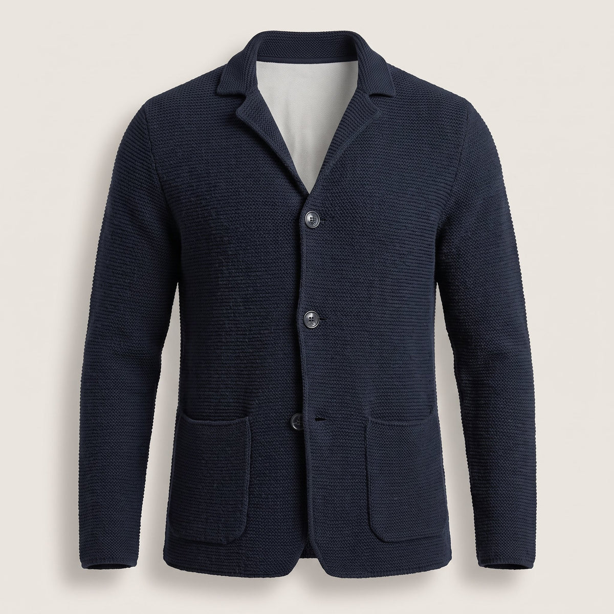 Men's Slim Fit Knitwear Cardigan with Button Front Front