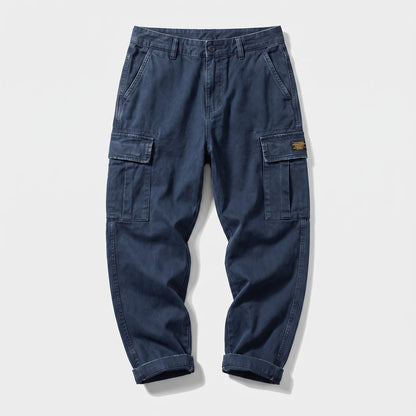 Men's Vintage Cargo Pants with Utility Pockets Angle