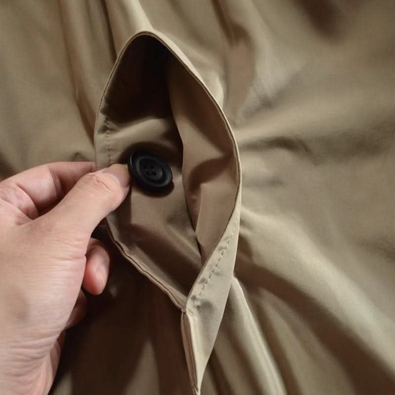 Men's Weatherproof Trench Coat with Balmacaan Collar Angle