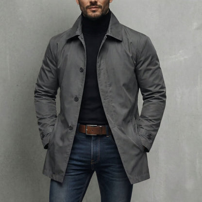 Men's Weatherproof Trench Coat with Balmacaan Collar Hero