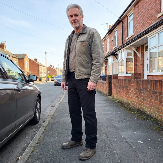 Men's Workwear Utility Pants with Straight Leg Fit Front
