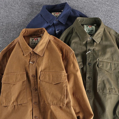 Men's Long Sleeve Pocket Shirt