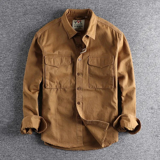Men's Long Sleeve Pocket Shirt