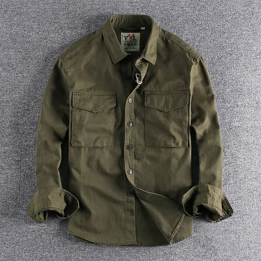 Stylish Utility Shirt Men's | Long Sleeve