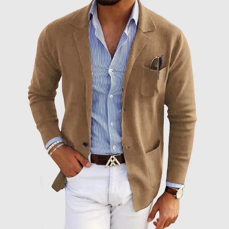 Men's Casual Knit Blazer